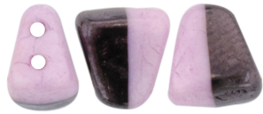 NIB-BIT 6 x 5mm (loose) : Lilac Luster - Opaque Black/White