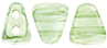 NIB-BIT 6 x 5mm (loose) : Luster - Transparent Lt Green