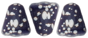 NIB-BIT 6 x 5mm (loose) : Silver Splash - Navy Blue