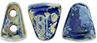 NIB-BIT 6/5mm (loose) : Opaque Blue - Silver Picasso