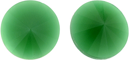 Rivoli 12mm (loose) : Dk Green Alabaster