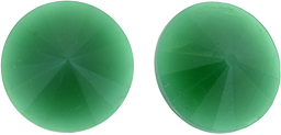 Rivoli 14mm (loose) : Dk Green Alabaster