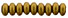 Rondelle 4mm (loose) : Matte - Metallic Antique Gold