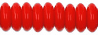 Rondell 6mm (loose) : Opaque Red