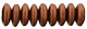 Rondell 6mm (loose) : Matte - Metallic Dk Copper
