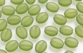 Flat Ovals 8/6mm (loose) : Matte - Olivine