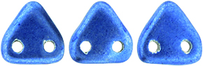 CzechMates Triangle 6mm (loose) : ColorTrends: Saturated Metallic Navy Peony