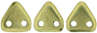 CzechMates Triangle 6mm (loose) : ColorTrends: Saturated Metallic Golden Lime