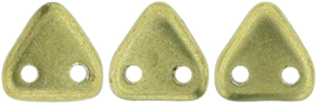 CzechMates Triangle 6mm (loose) : ColorTrends: Saturated Metallic Golden Lime