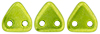 CzechMates Triangle 6mm (loose) : ColorTrends: Saturated Metallic Lime Punch