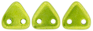 CzechMates Triangle 6mm (loose) : ColorTrends: Saturated Metallic Lime Punch