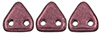 CzechMates Triangle 6mm (loose) : ColorTrends: Saturated Metallic Red Pear