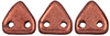 CzechMates Triangle 6mm (loose)  : ColorTrends: Saturated Metallic Valiant Poppy