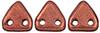 CzechMates Triangle 6mm (loose) : ColorTrends: Saturated Metallic Valiant Poppy