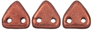 CzechMates Triangle 6mm (loose)  : ColorTrends: Saturated Metallic Valiant Poppy