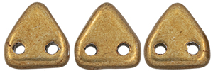 CzechMates Triangle 6mm (loose)  : ColorTrends: Saturated Metallic Ceylon Yellow