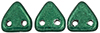 CzechMates Triangle 6mm (loose) : ColorTrends: Saturated Metallic Martini Olive