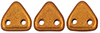 CzechMates Triangle 6mm (loose) : ColorTrends: Saturated Metallic Russet Orange