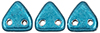 CzechMates Triangle 6mm (loose) : ColorTrends: Saturated Metallic Quetzal Green