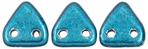 CzechMates Triangle 6mm (loose)  : ColorTrends: Saturated Metallic Quetzal Green