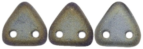 CzechMates Triangle 6mm (loose) : Matte - Iris - Brown