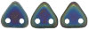 CzechMates Triangle 6mm (loose) : Matte - Iris - Green