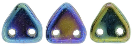 CzechMates Triangle 6mm (loose) : Iris - Blue