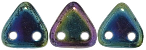 CzechMates Triangle 6mm (loose) : Iris - Green