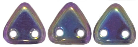 CzechMates Triangle 6mm (loose) : Iris - Purple