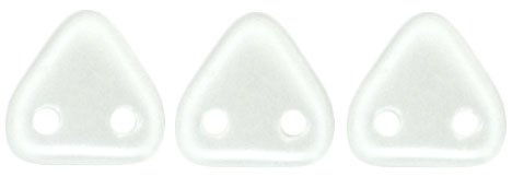 CzechMates Triangle 6mm (loose) : Pearl Coat - Snow