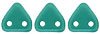 CzechMates Triangle 6mm (loose) : Pearl Coat - Teal