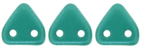 CzechMates Triangle 6mm (loose) : Pearl Coat - Teal