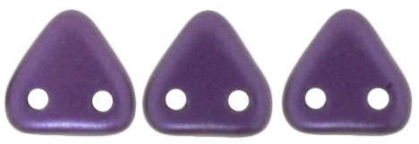 CzechMates Triangle 6mm (loose) : Pearl Coat - Purple Velvet