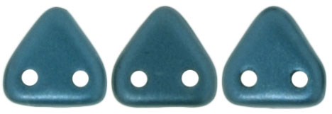 CzechMates Triangle 6mm (loose) : Pearl Coat - Steel Blue