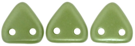 CzechMates Triangle 6mm (loose) : Pearl Coat - Olive