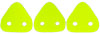 CzechMates Triangle 6mm (loose) : Neon - Yellow