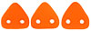 CzechMates Triangle 6mm (loose) : Neon - Orange
