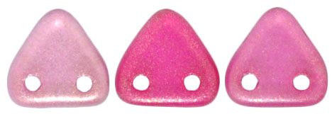 CzechMates Triangle 6mm (loose) : Halo - Madder Rose