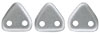 CzechMates Triangle 6mm (loose) : Satin - Silver