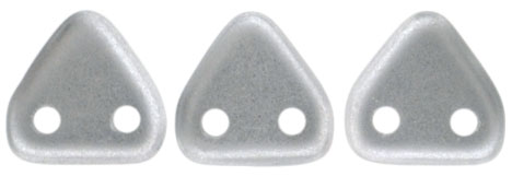 CzechMates Triangle 6mm (loose) : Satin - Silver