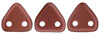 CzechMates Triangle 6mm (loose) : ColorTrends: Satin Metallic  - Sangria