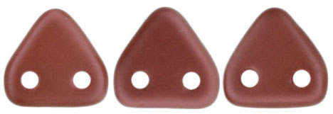 CzechMates Triangle 6mm (loose) : ColorTrends: Satin Metallic  - Sangria