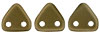 CzechMates Triangle 6mm (loose) : Satin - Bullion