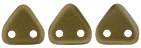 CzechMates Triangle 6mm (loose) : Satin - Bullion