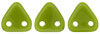 CzechMates Triangle 6mm (loose) : Opaque Olive