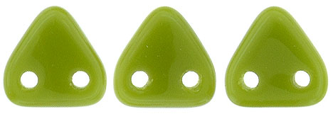 CzechMates Triangle 6mm (loose) : Opaque Olive