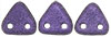 CzechMates Triangle 6mm (loose) : Metallic Suede - Purple