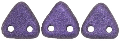 CzechMates Triangle 6mm (loose) : Metallic Suede - Purple