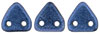 CzechMates Triangle 6mm (loose) : Metallic Suede - Blue