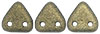 CzechMates Triangle 6mm (loose) : Metallic Suede - Gold